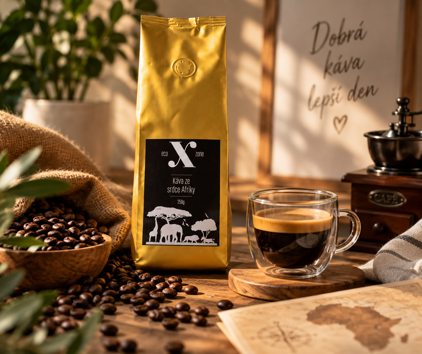 EcoXzone Káva ze srdce Afriky 250 g